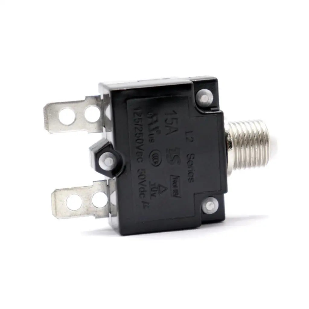 Push Button Circuit Breaker Manual Reset White Switch Waterproof Transparent Cover Overload Prot - Automotive LED Light