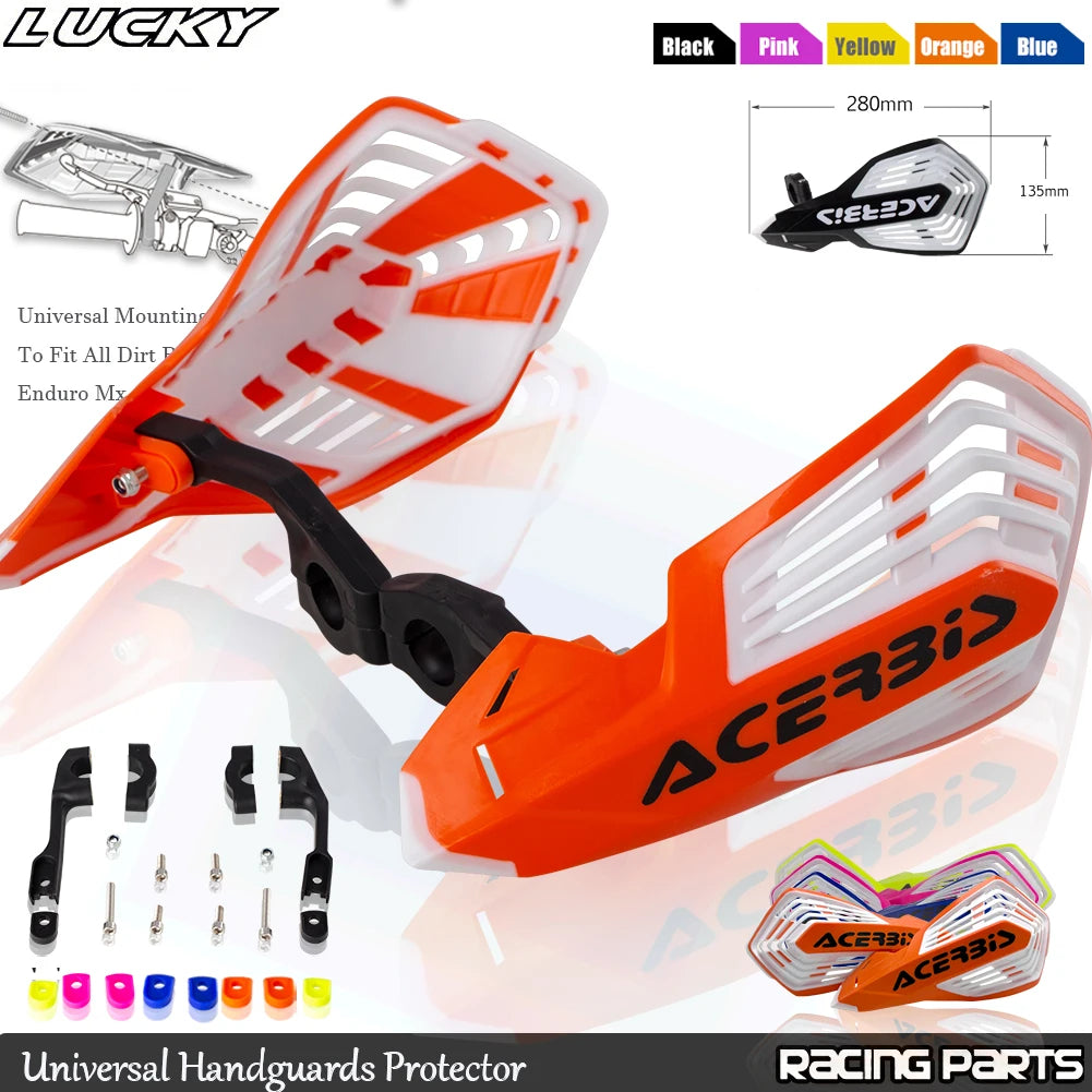 For KTM YAMAHA HONDA EXC KLX YZF CRF Handlebar Protection Universal Hand Guards Motorcycle Handg - Automotive LED Light