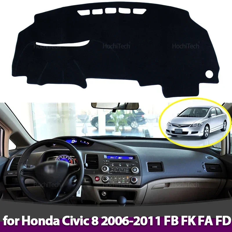 Anti-Slip Dashboard Cover Protective Pad Car Accessories Sunshade Carpet for Hon for Honda Civic 2006-2011 - Automotive
