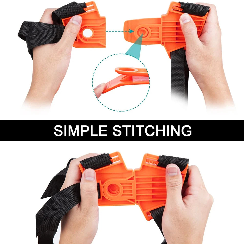 Strimmer Padded Belt W Shape Double Shoulder Harness Strap Comfortable Labor Saving for Brush Cu - Automotive LED Light