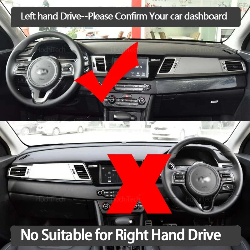 Anti-Slip Dashboard Cover Protective Pad Car Accessories Sunshade Carpet for Kia Niro DE Hybrid  - Automotive LED Light