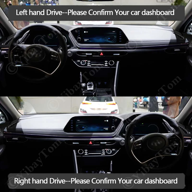 For Hyundai Sonata DN8 N Line 2020 2021 2022 Dashboard Cover Dash Board Mat Carp for Hyundai DN8 - Automotive LED Light