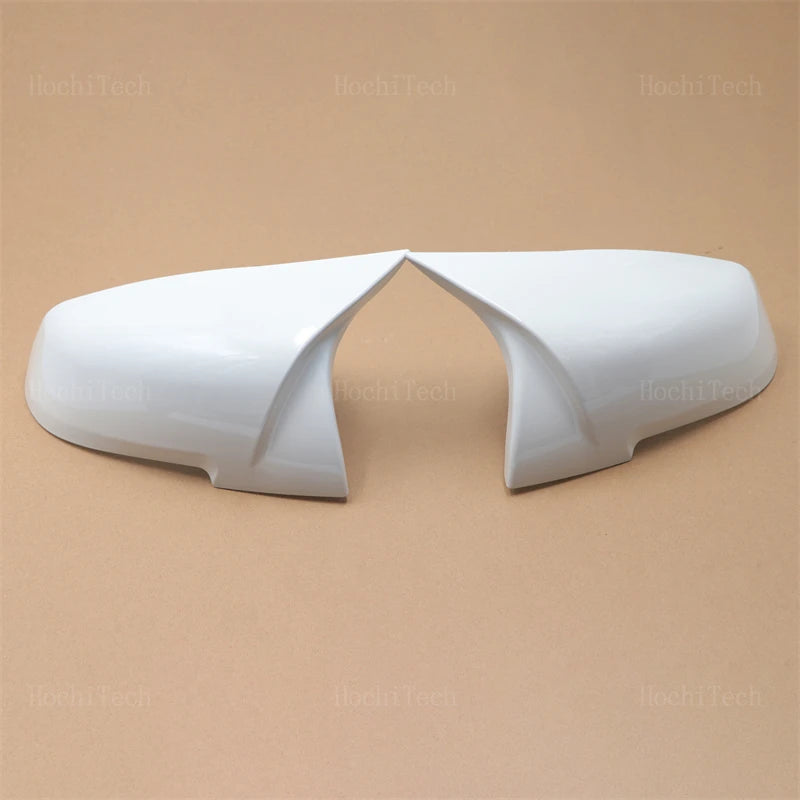 White Rearview Mirror Cap Wing Side Mirror Cover For BMW 1 2 3 3GT 4 X1 E84 M2 i for BMW F20 F22 F31 - Automotive LED Li