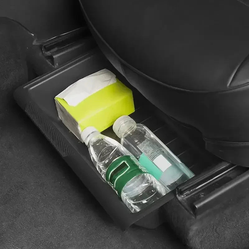 Model Y Under Seat Storage Box Car Seat Organizer Vehicle Underseat Drawer Holde for Seat Model Y - Automotive LED Light