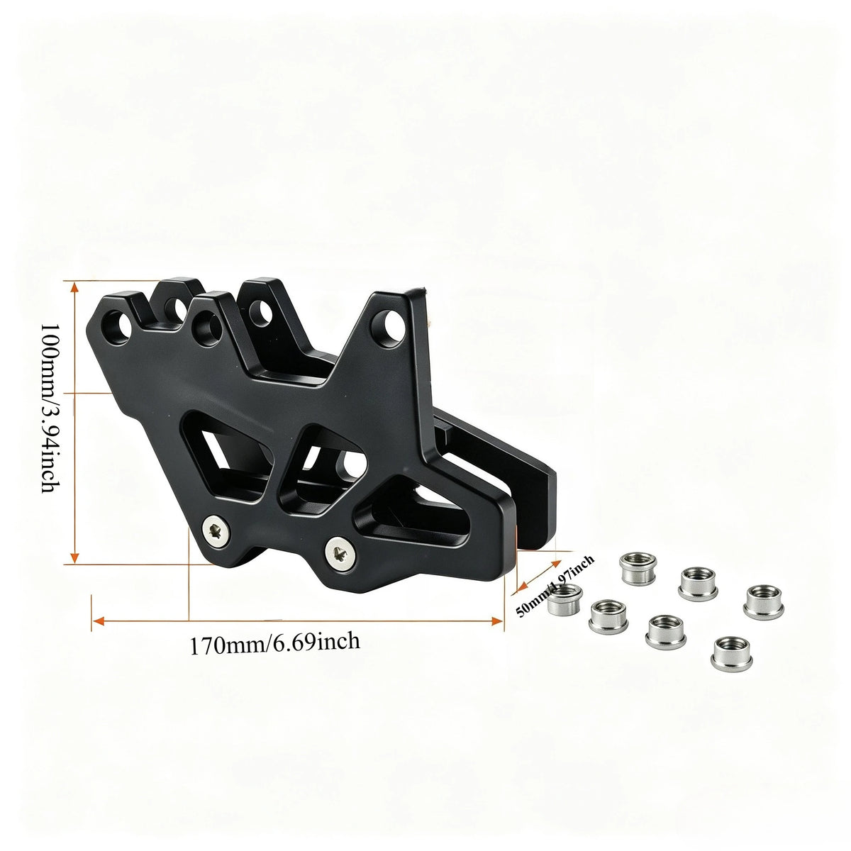 Off-Road Motorcycle Chain Guide Guard For Suzuki RM125 RM250 RMZ250 RMZ450 RMX450 DRZ250 DRZ400  - Automotive LED Light