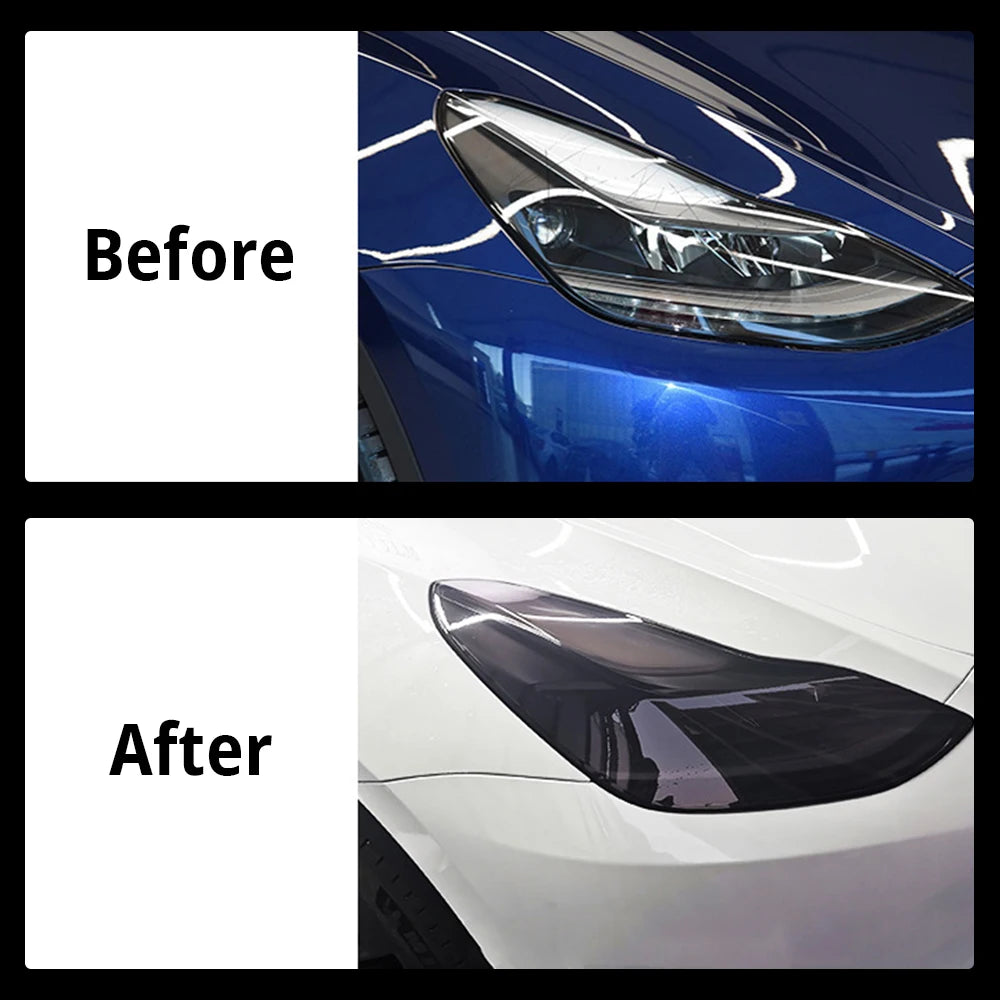 For Headlight Fog Rear Tail Lights Auto Modification Lamp Protector Protective Film For Tesla Mo - Automotive LED Light