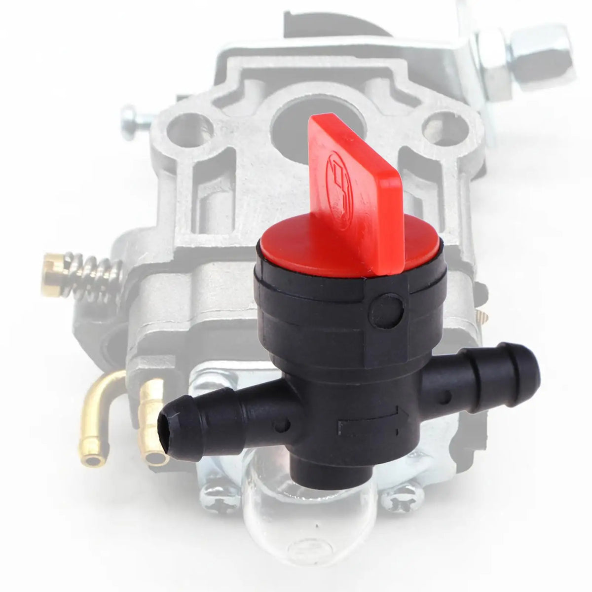 Fuel Tap Petcock Switch 1/4" Straight Inline Petrol Fuel Shut Off Valve Petcock Fuel Shutoff Val - Automotive LED Light