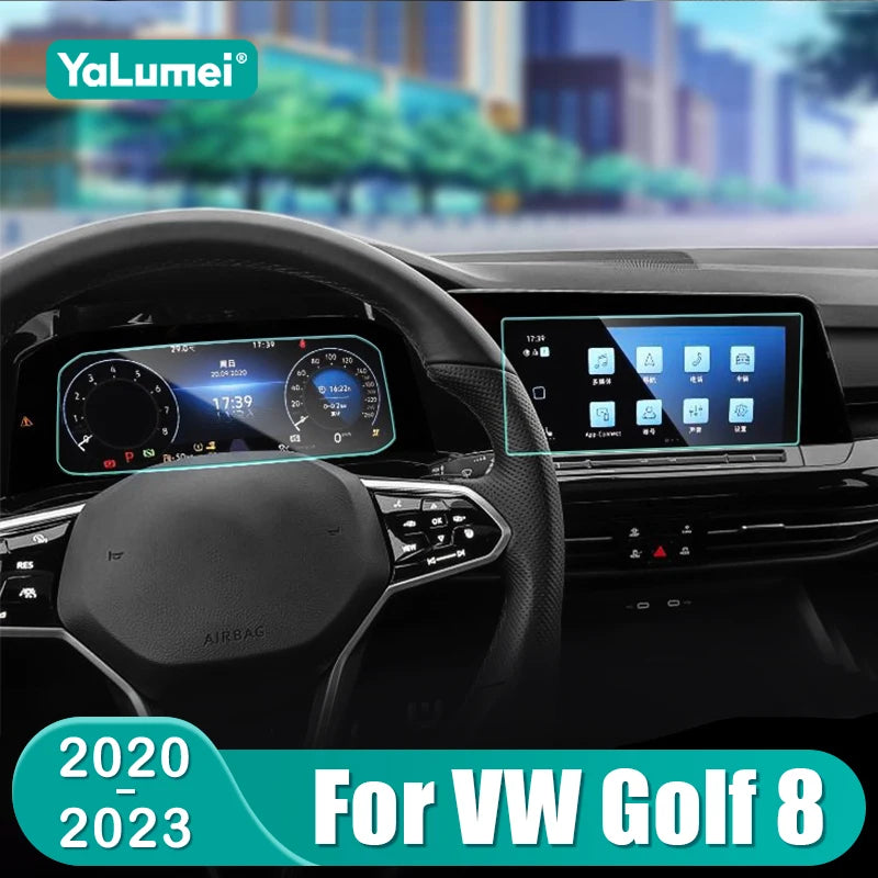 For Volkswagen VW Golf 8 MK8 2020 2021 2022 2023 GTI R R-line Tempered Glass Car for Volkswagen MK8 - Automotive LED Lig