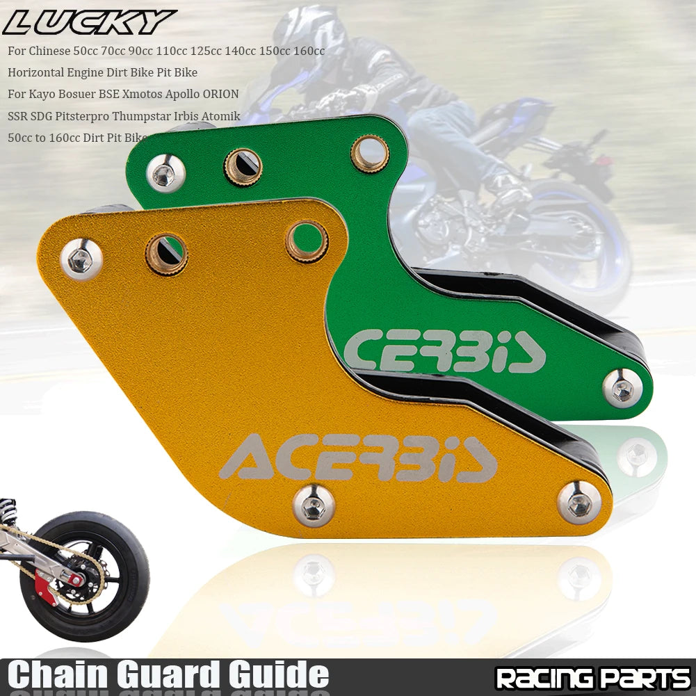 Motorcycle CNC Chain Guard Guide For IRBIS BSE KAYO SSR TTR XR CRF KLX 50 70 90 110 125 140 150  - Automotive LED Light