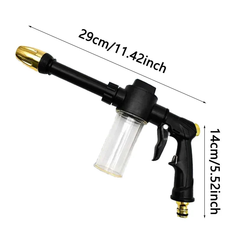 High Pressure Car Washing Water Gun Long Rod Nozzle Garden Hose Nozzle Multi-Function Watering T - Automotive LED Light