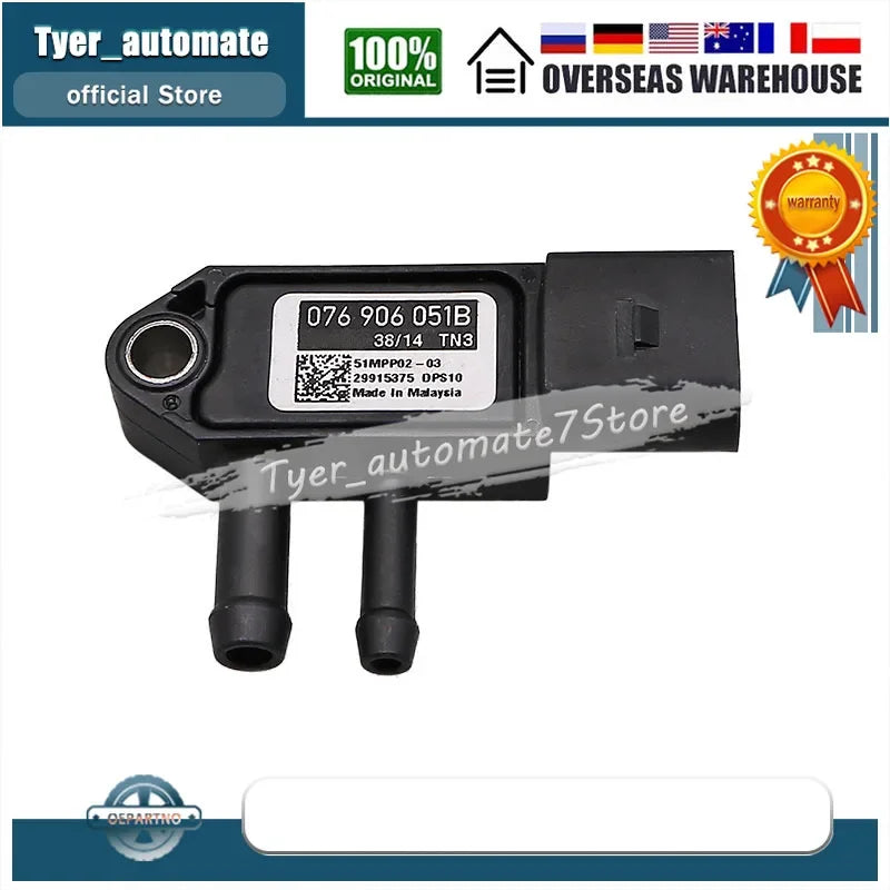 Pressure Sensor DPF 076906051B For Volkswagen VW Golf Jetta TDI 2.0L Diesel - Automotive LED Light