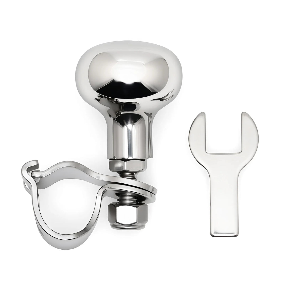 Turning Steering Wheel Booster Spinner Knob 360 Degree Rotation Stainless Steel 316 Bearing Powe - Automotive LED Light