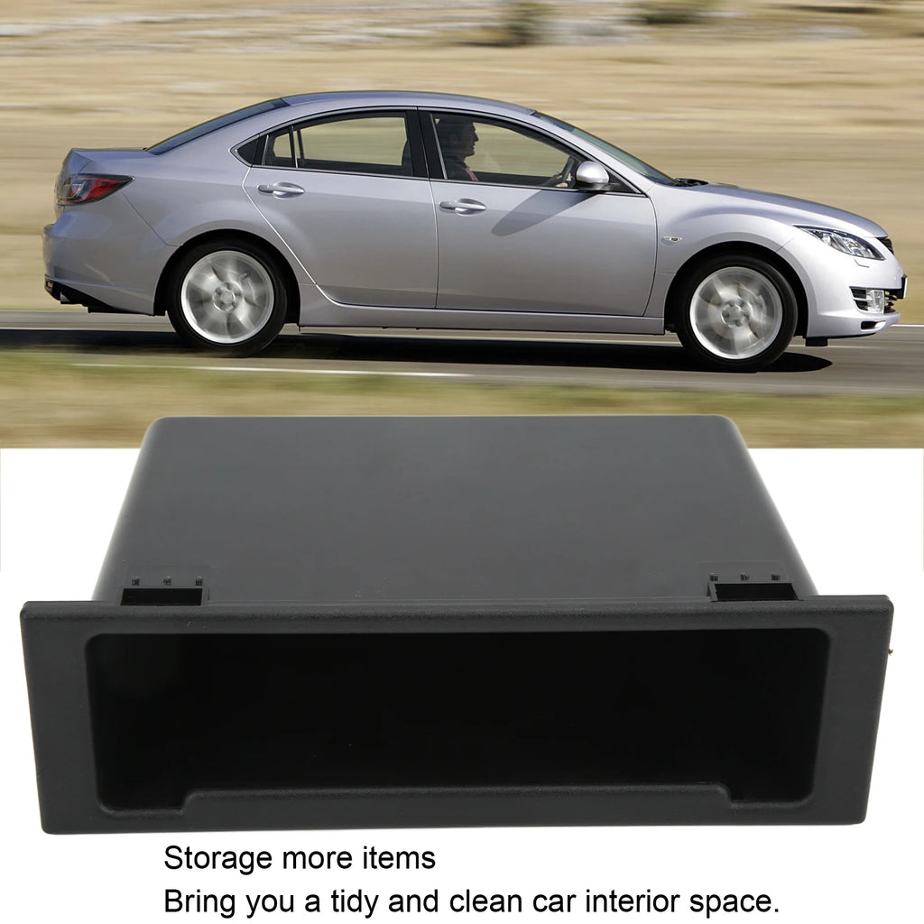 Car Stereo Radio Storage Box Interior Dash Radio Organizer Single Din for Car Replacement for MA - Automotive LED Light