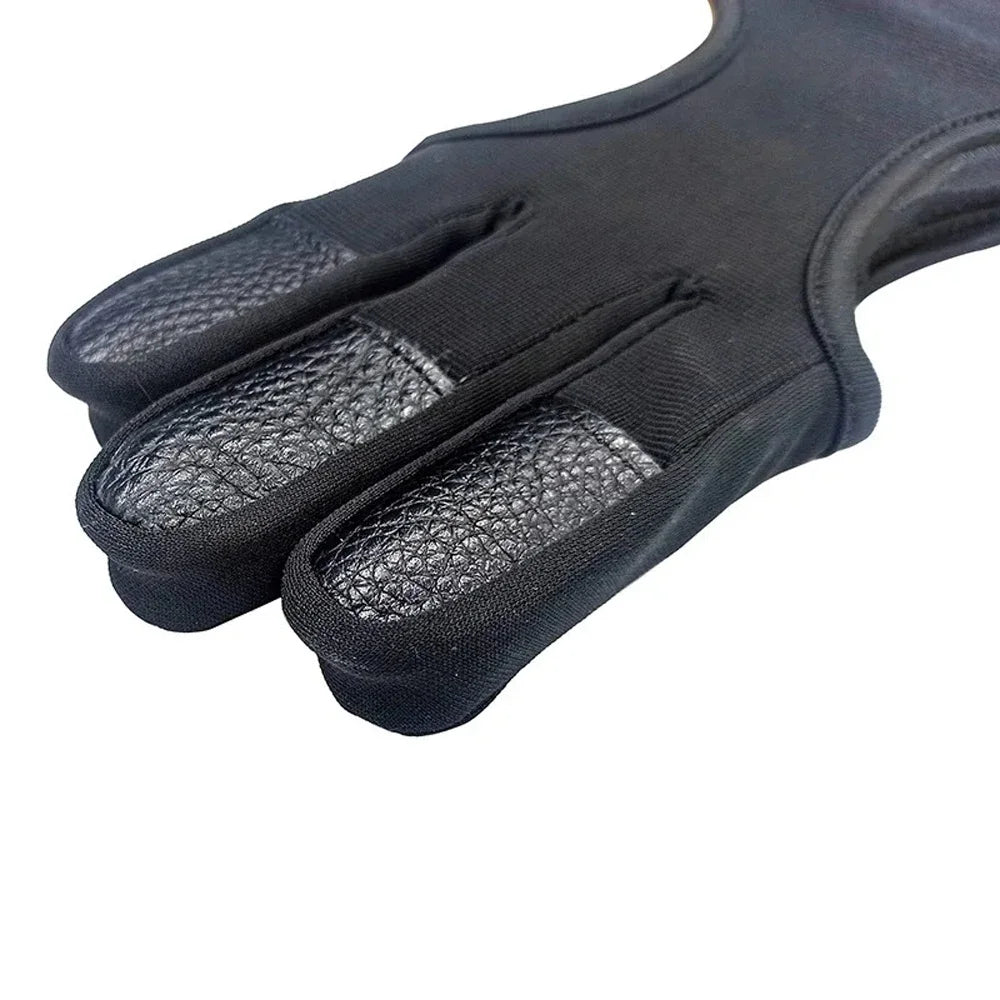 Hunting Finger Protector Guard Leather Glove 3 Finger Non Slip Breathable Fingertip Hunting Glov - Automotive LED Light