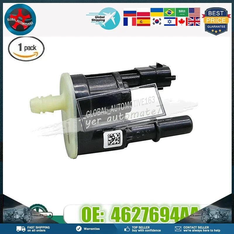 1x Vapor Canister Purge Control Valve 4627694AA for Jeep Cherokee Ram 1500 2014- for Jeep 2014-2020 - Automotive LED Lig
