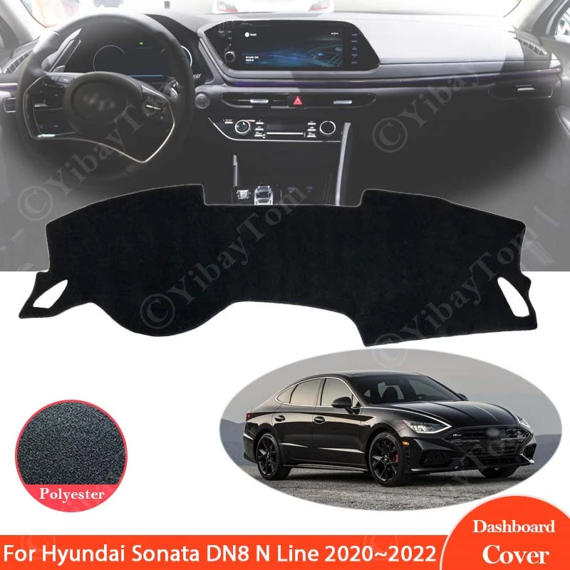 For Hyundai Sonata DN8 N Line 2020 2021 2022 Dashboard Cover Dash Board Mat Carp for Hyundai DN8 - Automotive LED Light