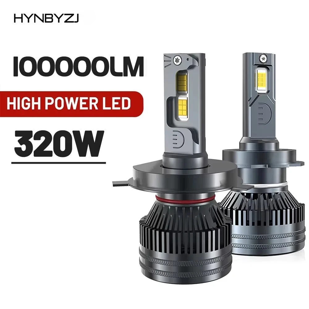 HYNBYZJ H7 Led Headlights 100000LM H1 H4 H8 H9 H11 HB3 HB4 HIR2 LED Bulb 9005 90 for HIR2 H11 HB4 - Canbus LED Headlight