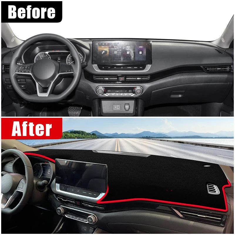 For Nissan Sylphy Sentra E-power 2022 2023 2024 Car Dashboard Sun Shade Cover Instrument Desk No - Automotive LED Light