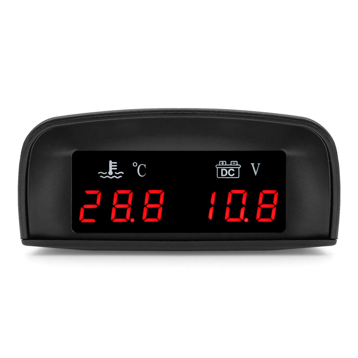 12V/24V 2in1 Car LCD Water Temperature Meter Thermometer Voltmeter Gauge Temp & Voltage Meter +  - Automotive LED Light