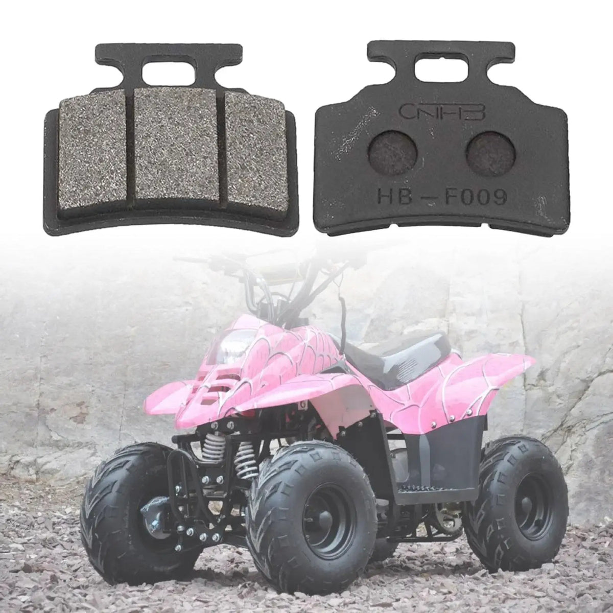 2x Disc Brake Pads Accessories Spare Parts Metal Replaces for Bike 50cc 70cc 90cc 110cc 125cc Sc - Automotive LED Light