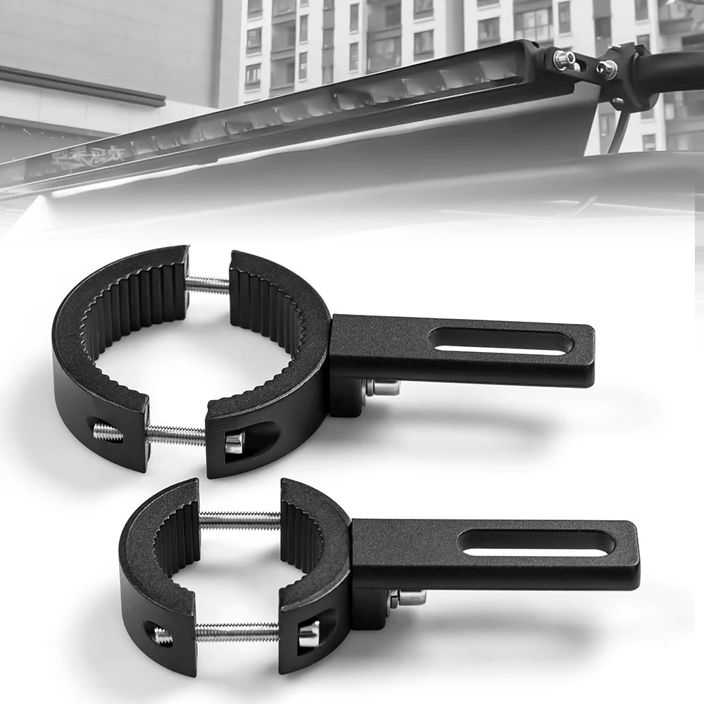 Motorcycle Headlight Spotlight Mount Bracket Light Lamps Holder 38mm-60mm/20mm-37mm Fork Mount C - LED Motorcycle Light