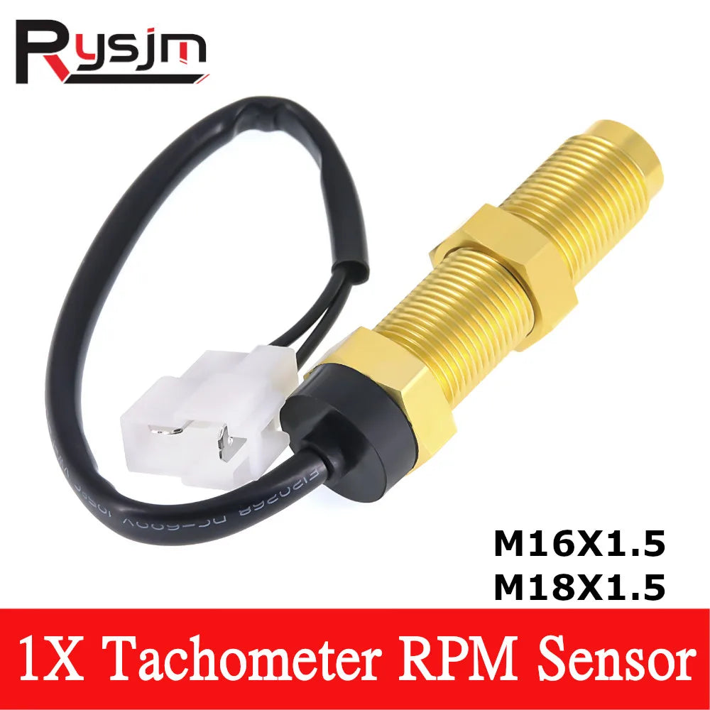 1 Piece Diesel Engine Tachometer Sensor M16 M18 Marine Car Motor Boat Tacho meter RPM gauge REV  - Automotive LED Light
