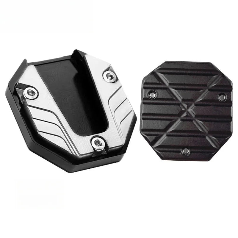 Premium Motorcycle Electric Vehicle Footrest Plate - Large Anti-slip Side Kick Block for Enhance - Automotive LED Light