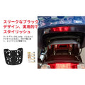 Sturdy Motorcycle Tail Rack Easy to Use PP Rear Carrier Luggage Storage for Honda CB500X CB400X  - Automotive LED Light