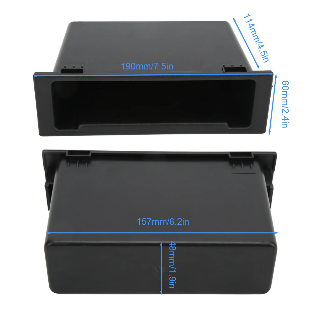 Car Stereo Radio Storage Box Interior Dash Radio Organizer Single Din for Car Replacement for MA - Automotive LED Light