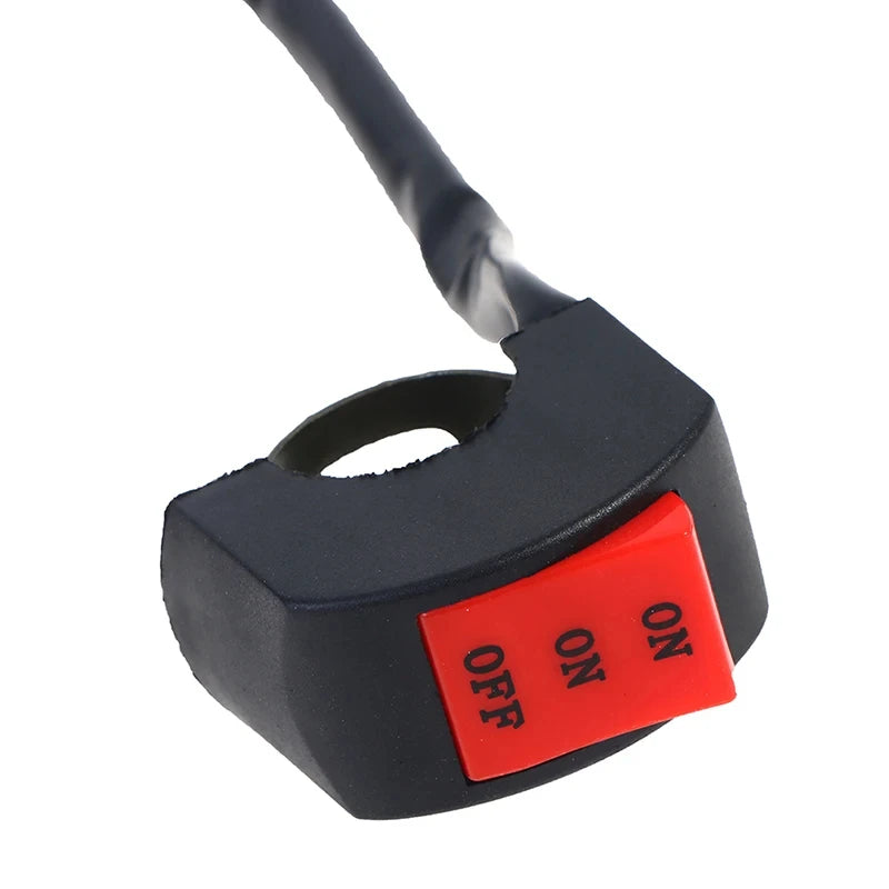 LED Headlight Switches Far Near Three Line Motorcycle Handlebar Switch Button Driving Light Swit - LED Motorcycle Light