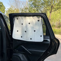 Cute Cartoon Embroidered Thickened Cotton Baby Car Window Sunshade Cover UV Protection Suction C - Automotive LED Light