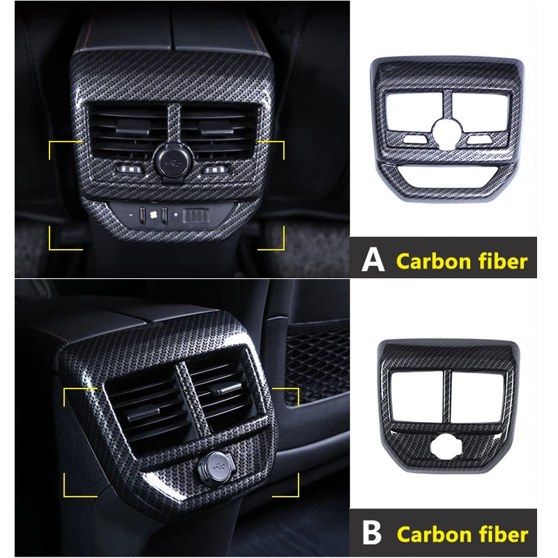 For Peugeot 3008 5008 GT 2017 2018 2019 2020 2021 2022 2023 Car Rear AC Air Condition Outlet Ven - Automotive LED Light