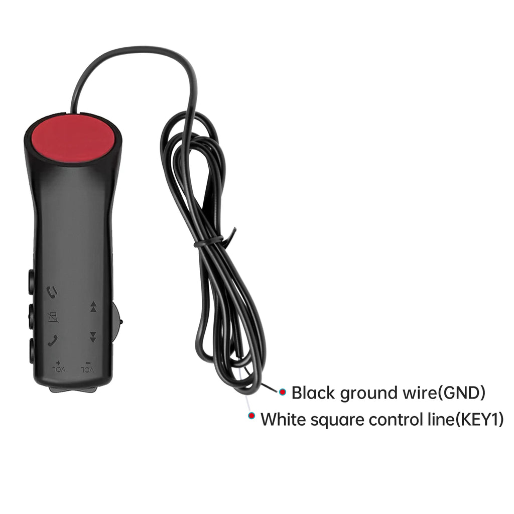 AD 7 Keys Button Car Steering Wheel Buttons Multi-functional Remote Controller for Car Audio GPS - Automotive LED Light