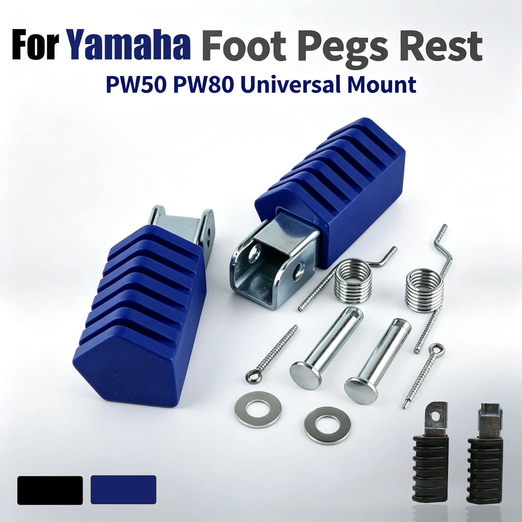 Motorcycle Foot Pegs Foot Rest Pedal Bracket For Yamaha PW50 PW80 Non Slip Footp for PW80 PW50 - Automotive LED Light
