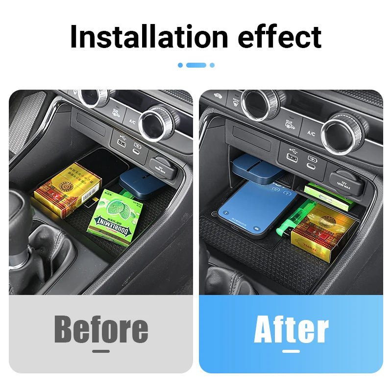 For Honda CRV 2023 2024 2025 2026 CR-V 6th Gen Hybrid Car Central Console Storage Box Organizer  - Automotive LED Light