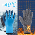 Winter Work Gloves 1 Pairs with PU Palm Coating and Nitrile Safety Protective Glove Professional - Automotive LED Light