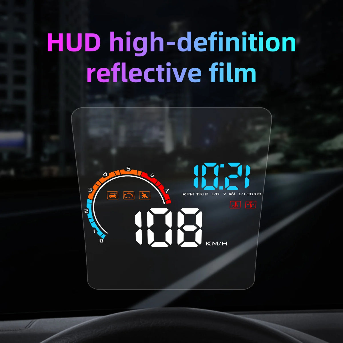 1PC 150X125mm 100X80mm Car HUD Reflective Film Head Up Display Protective Reflective Screen Cons - Automotive LED Light