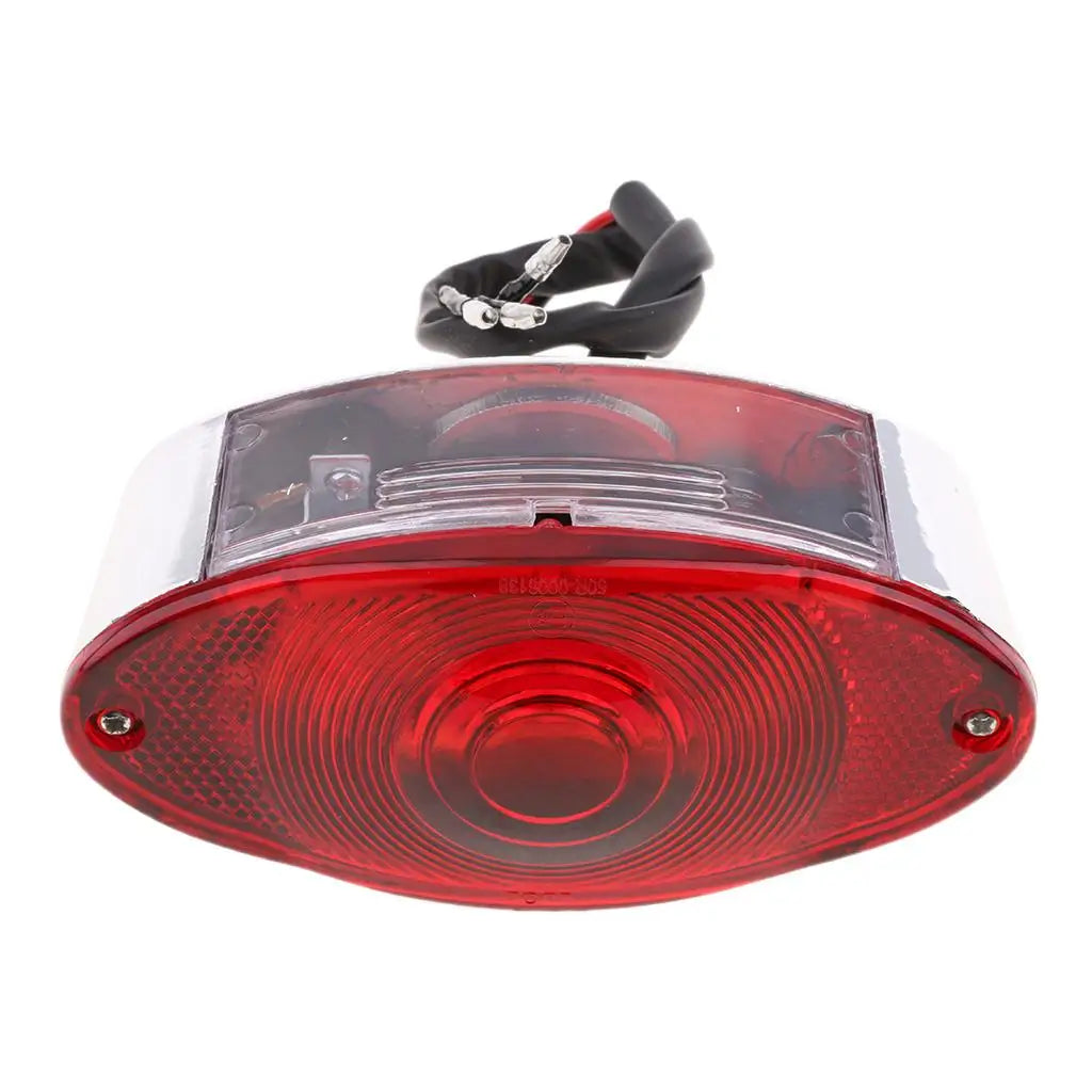 Motorcycle Rear Brake Light LED License Plate Lamp Universal Waterproof Tail Light for Bicycle A - LED Motorcycle Light