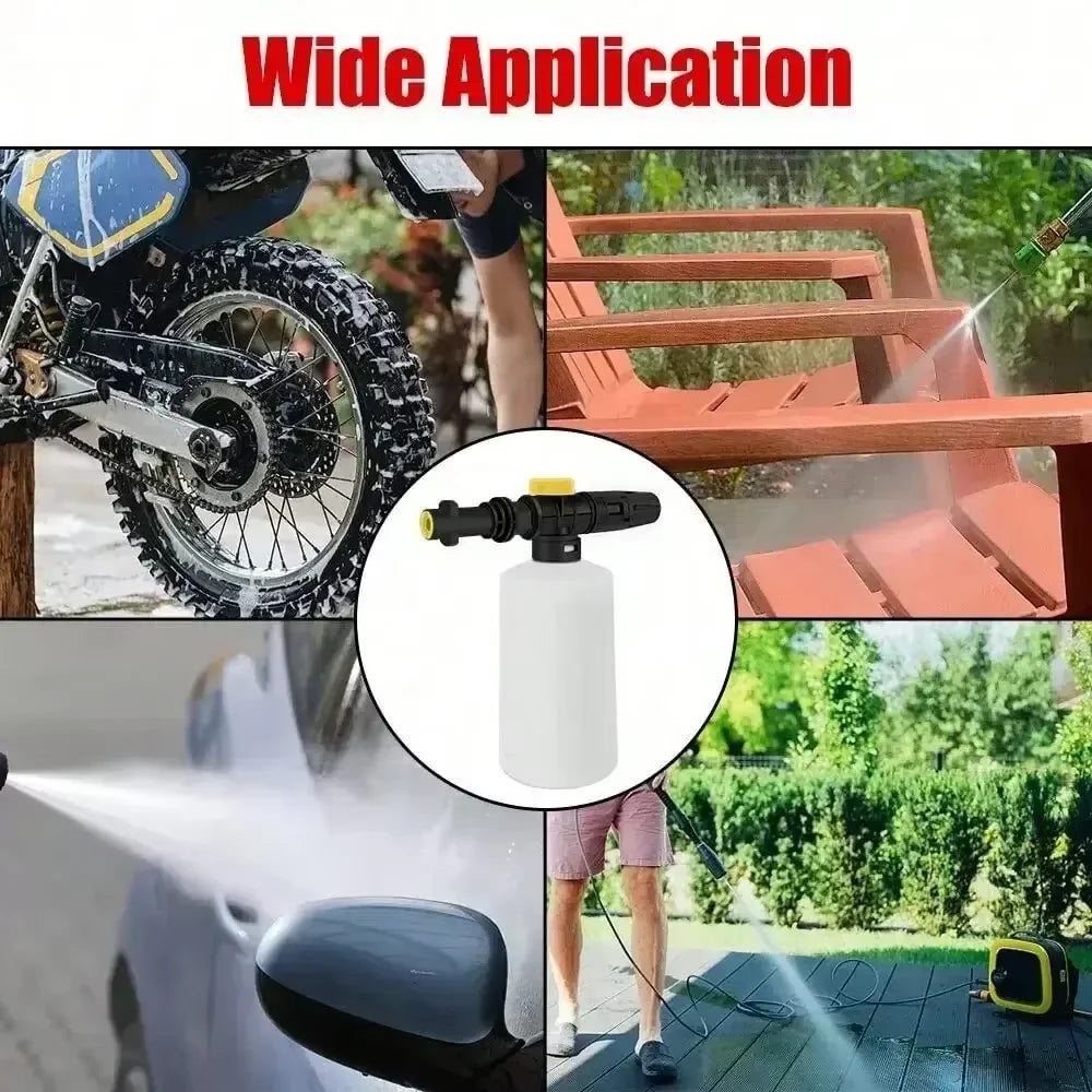 Foam Cannon for Karcher K2 K3 K4 K5 K6 K7 Adjustable Snow Cannon Foam Lance Kit  for K2 K7 K6 - Automotive LED Light