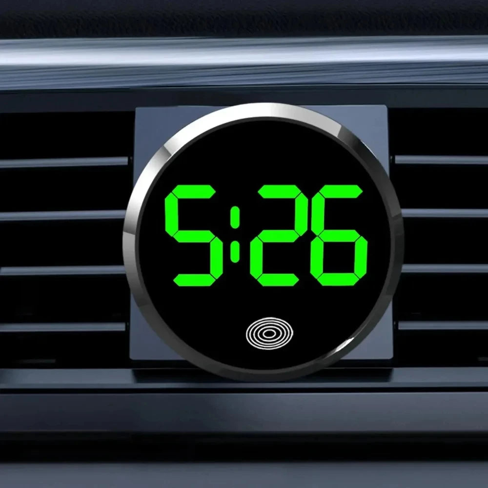 Fashionable Car LED Clock Touch-Control Dashboard Watch with LED Display Light for Fridge RV Cla - Automotive LED Light