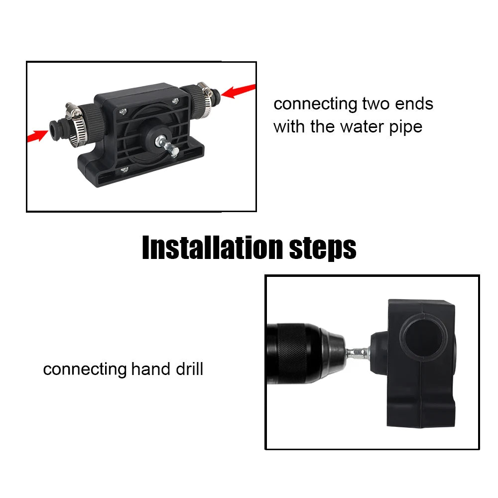 Mini Centrifugal Pump Diesel Oil Fluid Water Pump Home Garden Outdoor Tool Portable Electric Dri - Automotive LED Light