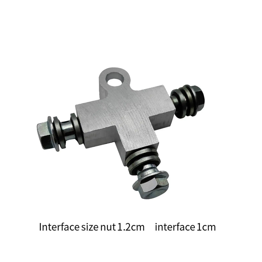 Hydraulic Brake Oil Line Tee M10 T Shape Brake Tee Fitting Beach Kart Brake Hose ATV Sand Access - Automotive LED Light