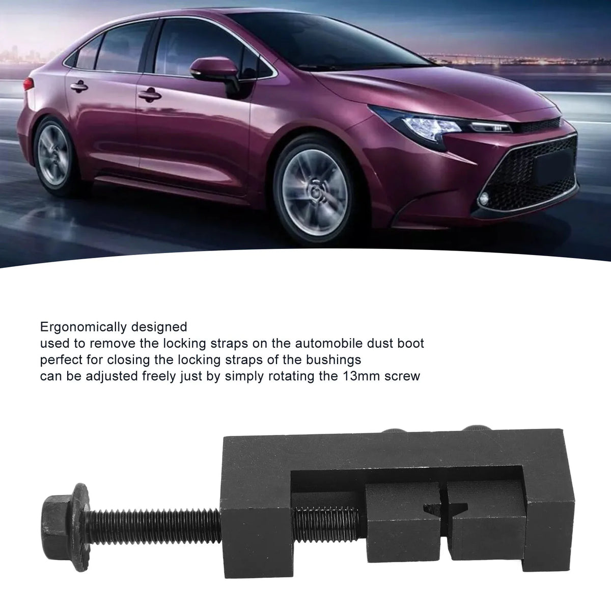 CV Joint Axle Boot Clamp 09521‑24010 Drive Shaft Clamping Removal Tool 20mm Jaw  for Corolla Camry - Automotive LED Ligh