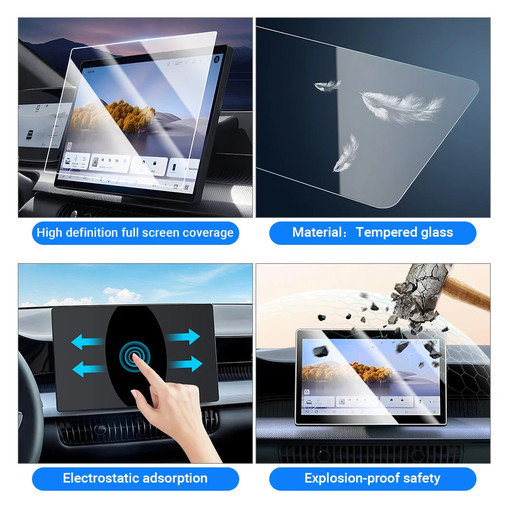 Car Tempered Glass Protector Film For BYD Dolphin G DM-i 2026 2027 Navigation Dashboard Display  - Automotive LED Light