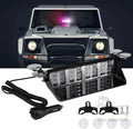 32 LED Car Strobe Lights For Emergency Flash Warning Lamp Windshield Bar Auto Assembly Red Blue  - Automotive LED Light
