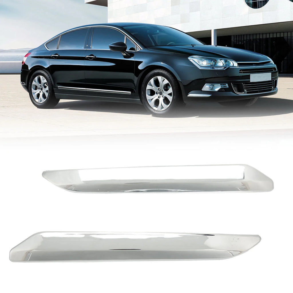 Car Front Bumper Strip Left Right Anti Scratch Chrome Silver Replacement for Cit for X7 C5 - Automotive LED Light