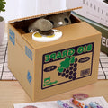 Piggy Banks Cute Automated Panda Cat Steal Coin Bank Plastic Electronic Money Boxes Money Saving - Automotive LED Light