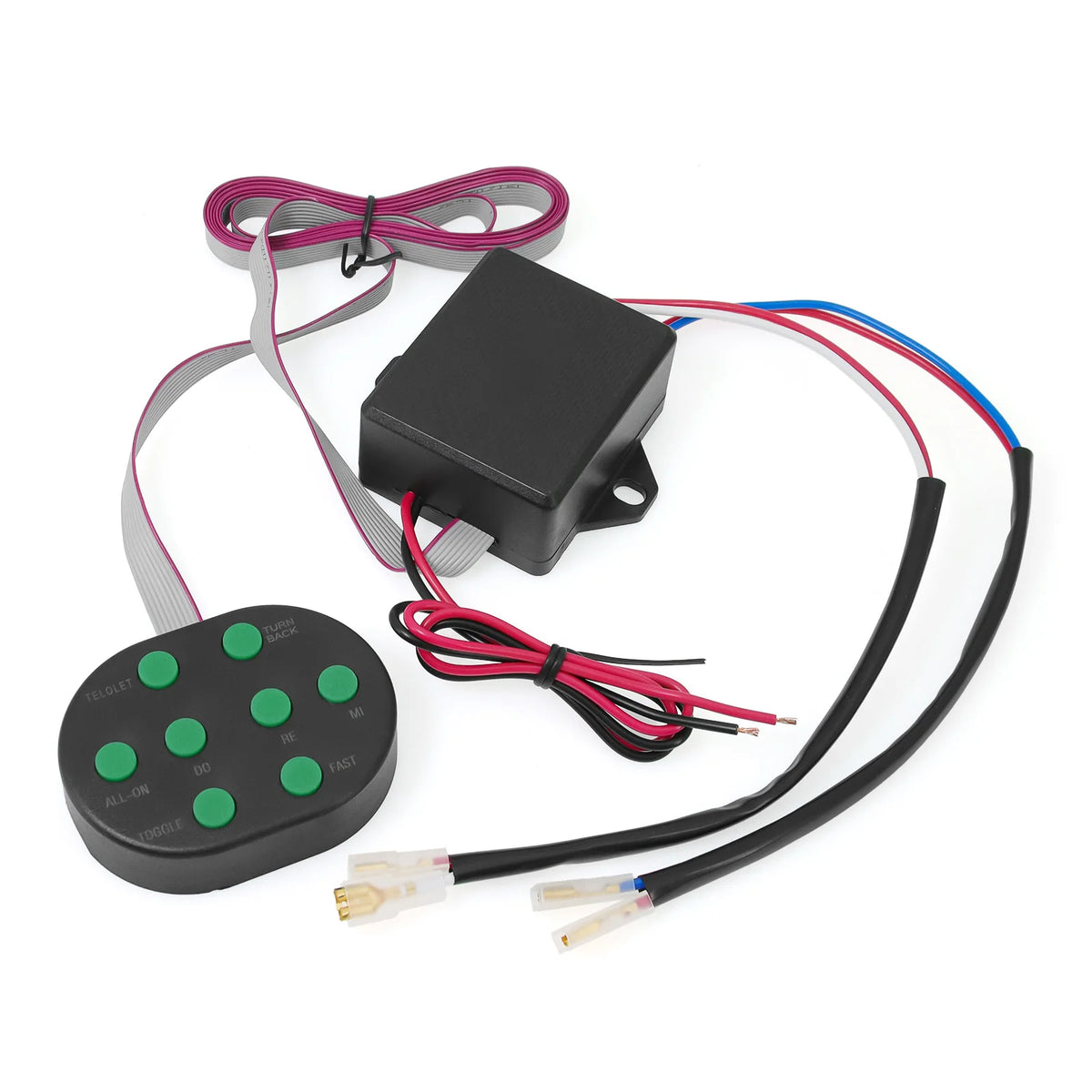 Universal 12V 8 Tones Musical Air Horn Electric Snail Horn 8 Sounds Musical Horn For Car Vehicle - Automotive LED Light