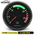 Auto Meter Instrument Cluster 24V 110MM Tachometer 2500 RPM Meter Heavy Truck Gauge for Mercedes - Automotive LED Light
