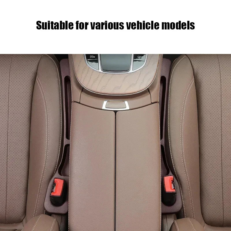 2Pcs Car Seat Gap Filler Organizer PU Waterproof Universal Car Seat Gap Anti-leak Stopper Strip  - Automotive LED Light